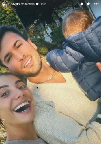 Carolina Carvalho, namorada da David Carreira, vive grande emoção com o filho