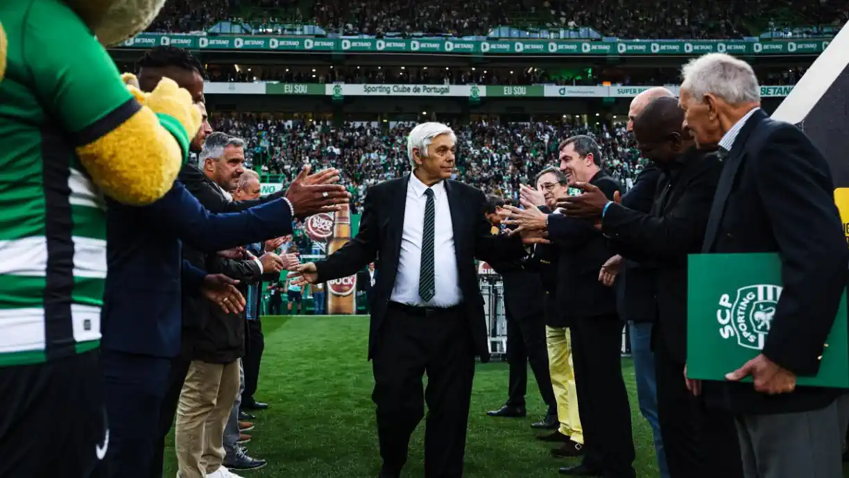 Frederico Varandas, Presidente do Sporting, prestou homenagem a Manuel Fernandes