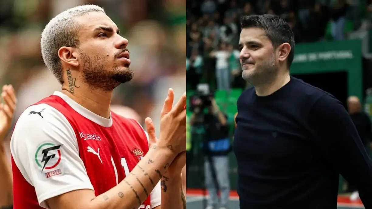 Nuno Dias, treinador de futsal do Sporting, quer contar com o Allan Guilherme no plantel da próxima temporada