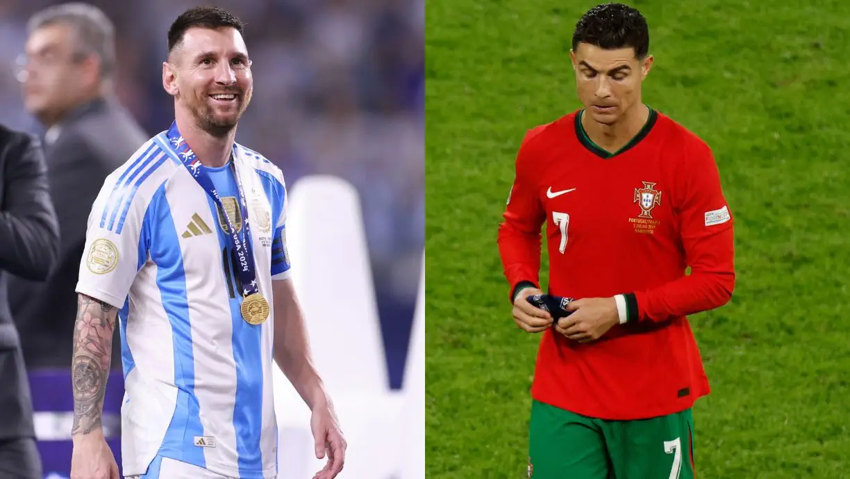 ASSIM TAMBÉM NÃO! CRISTIANO RONALDO VÊ MESSI PASSAR-LHE A PERNA E AINDA FICA FORA DE TOP-10