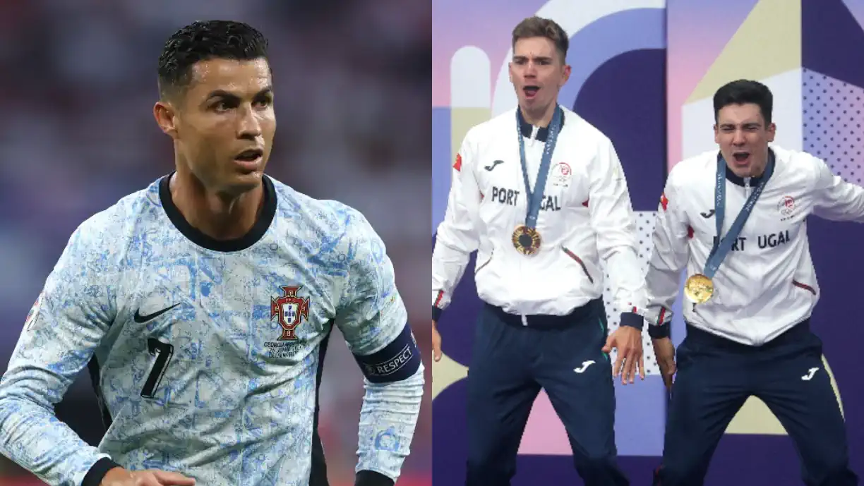 HISTÓRIA VALE MENSAGEM DE CRISTIANO RONALDO: RUI OLIVEIRA E IURI LEITÃO CONQUISTAM MEDALHA DE OURO