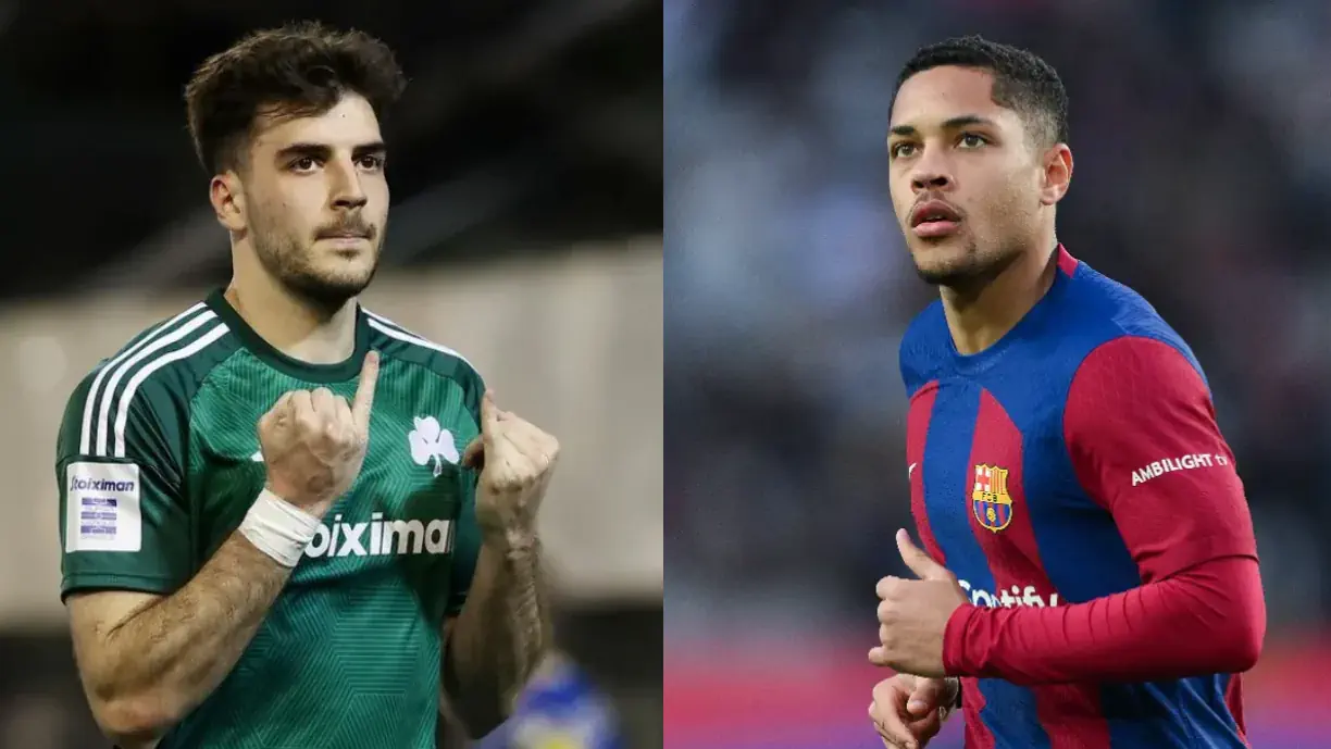 Fotis Ioannidis e Vitor Roque são dois dos alvos do Sporting para fazer companhia a Gyokeres