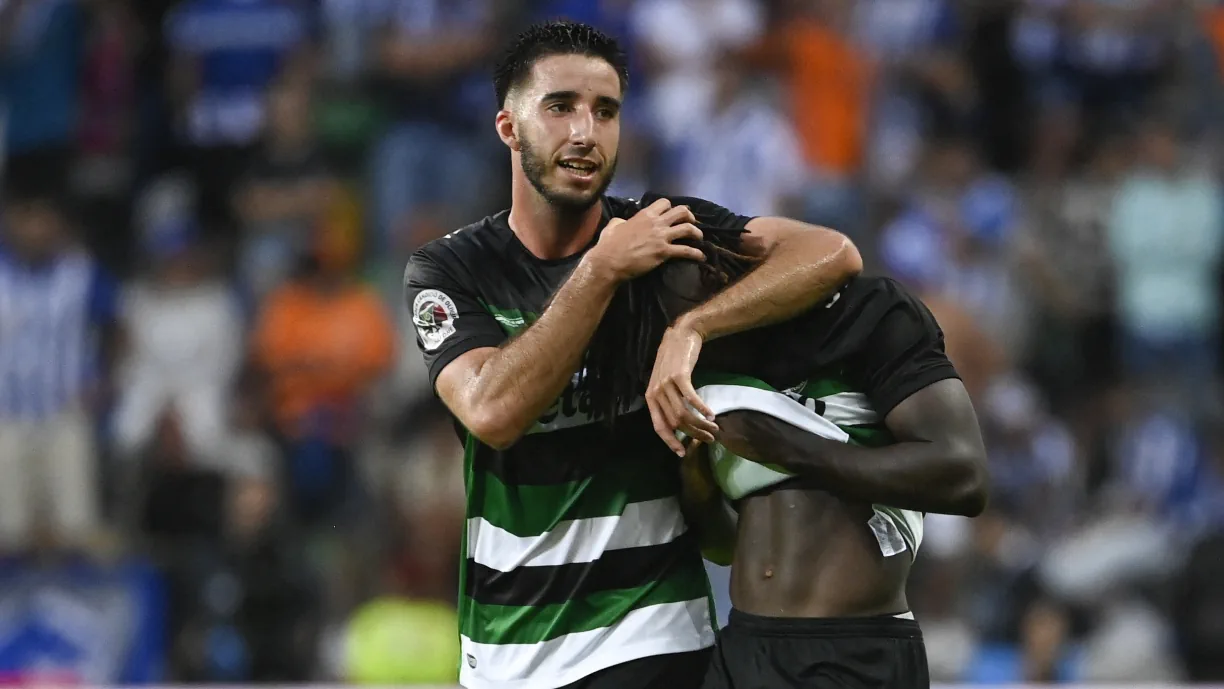 Gonçalo Inácio, central do Sporting, reage à derrota