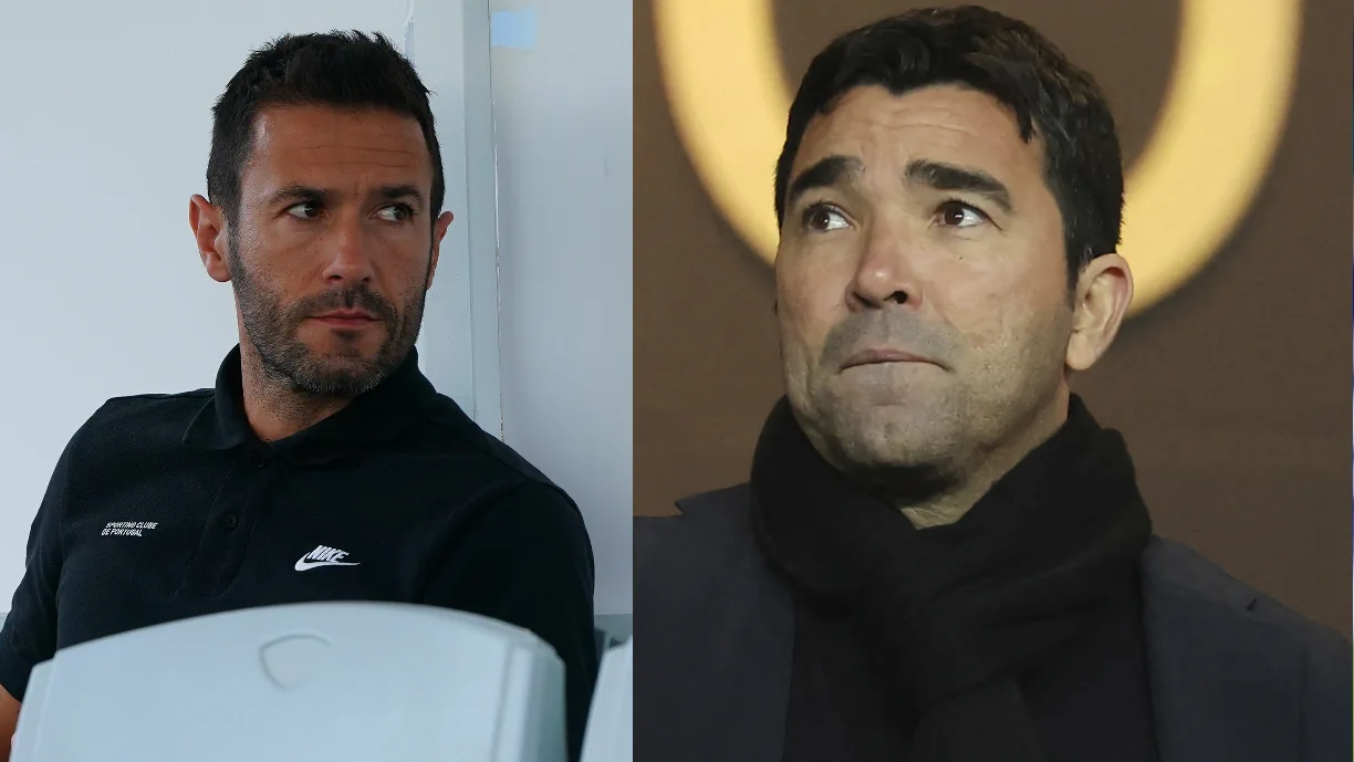 Hugo Viana (Sporting) e Deco (Barcelona) negoceiam Vítor Roque