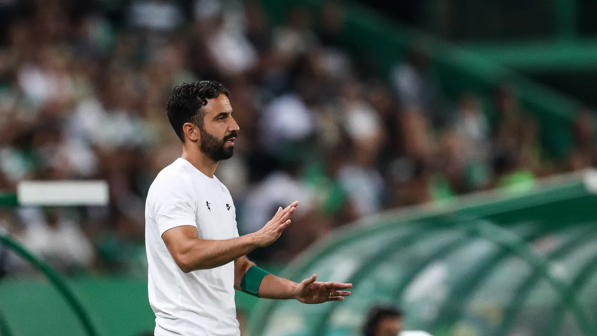 Rúben Amorim discursou antes do Sporting - Benfica