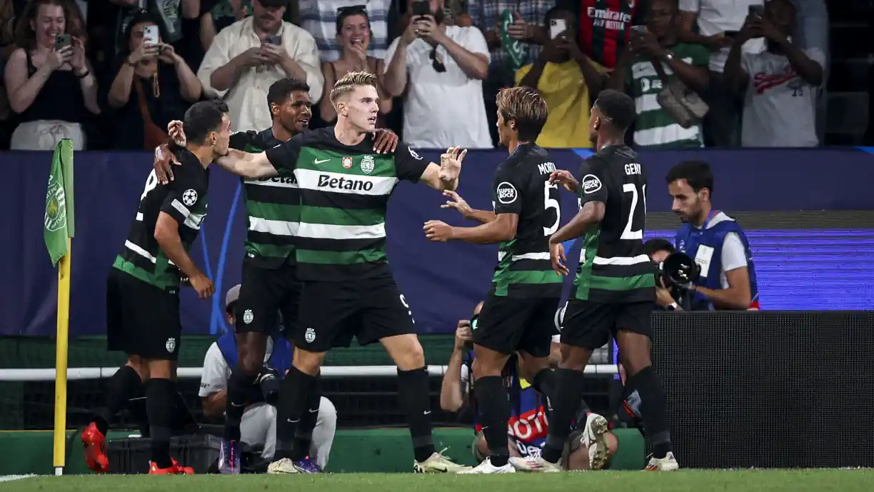 Sporting dá espetáculo e arruma com o Lille na primeira jornada da Liga dos Campeões (Vídeos)