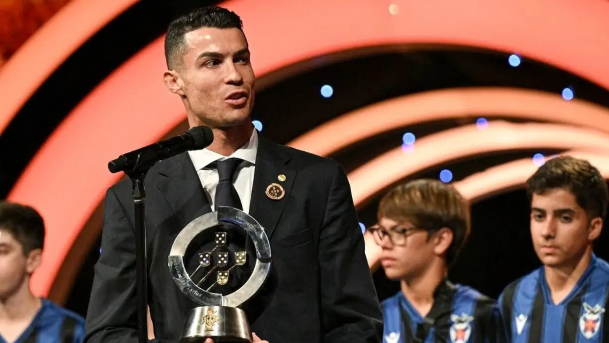 Cristiano Ronaldo foi distinguido com galardão principal nas Quinas de Ouro 2024