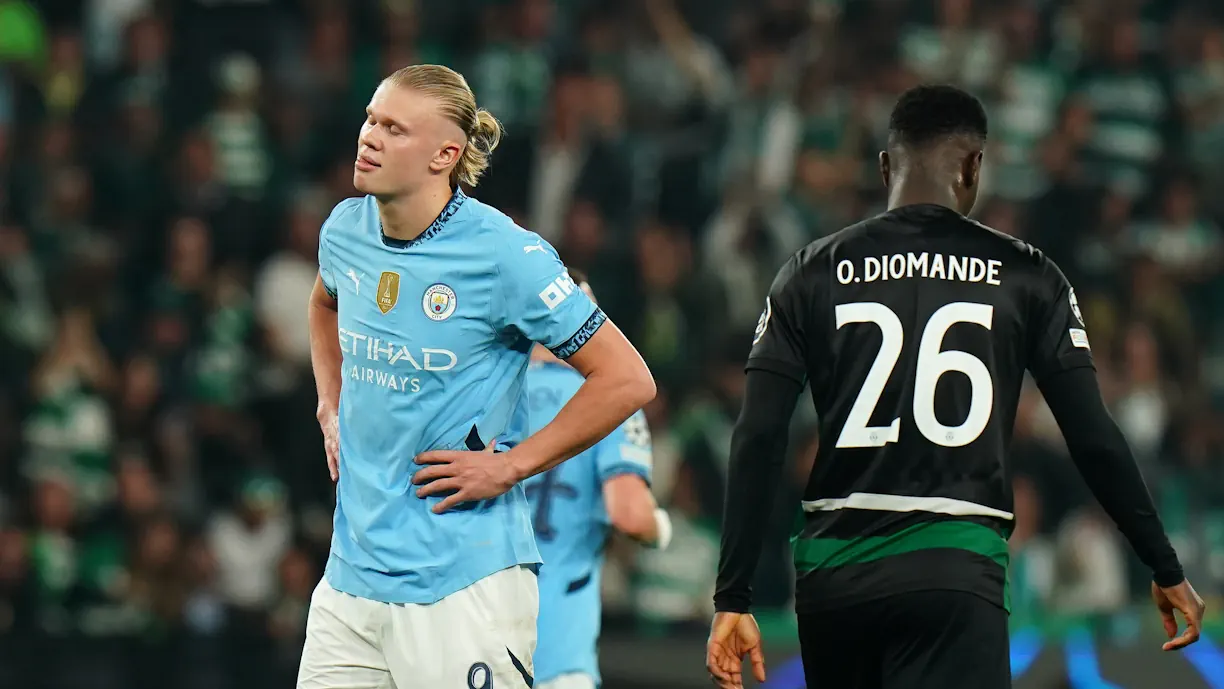 Depois do duelo com Gyokeres, Haaland abordou o Sporting - City