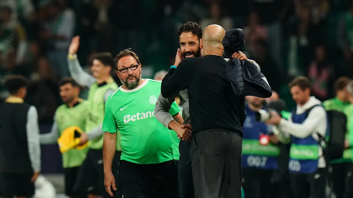 Guardiola provoca Amorim depois de derrota do Man City com o Sporting