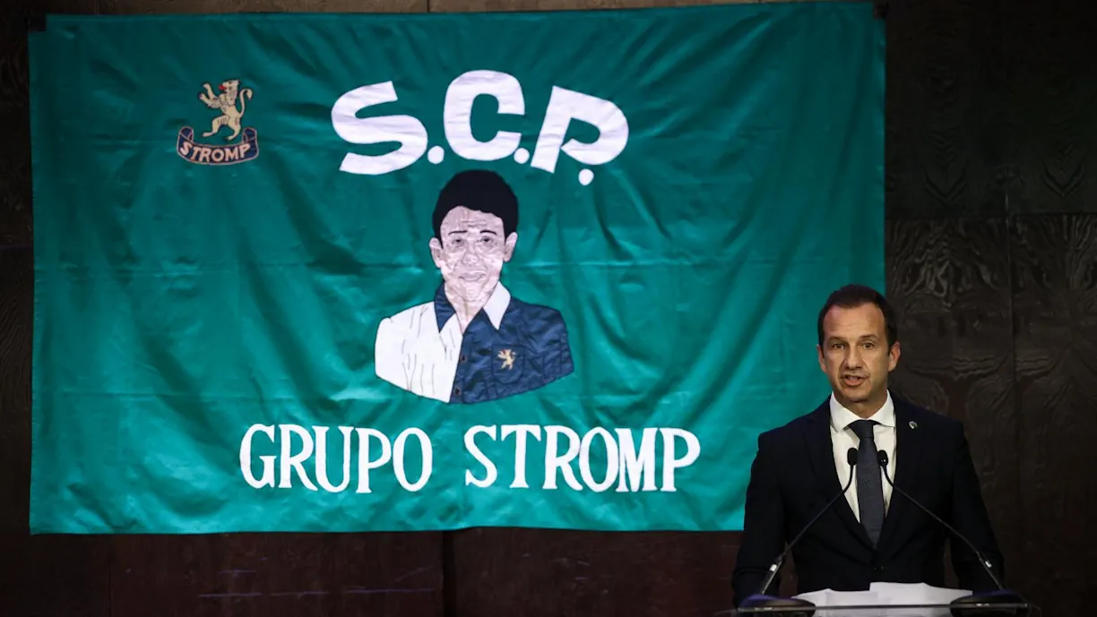 Varandas, líder do Sporting, falou diretamente aos rivais nos Prémios Stromp