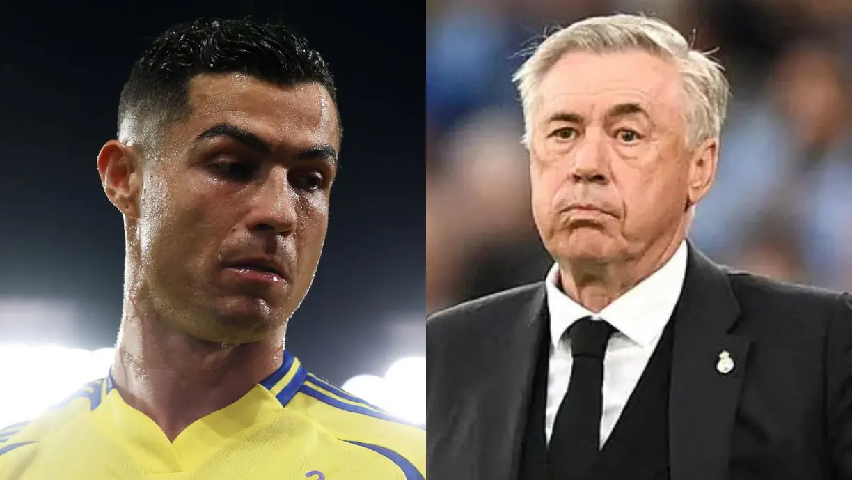 Carlo Ancelotti aborda a possível saída de Vinícius Júnior para a liga de Cristiano Ronaldo, na antevisão da última jornada da Liga dos Campeões