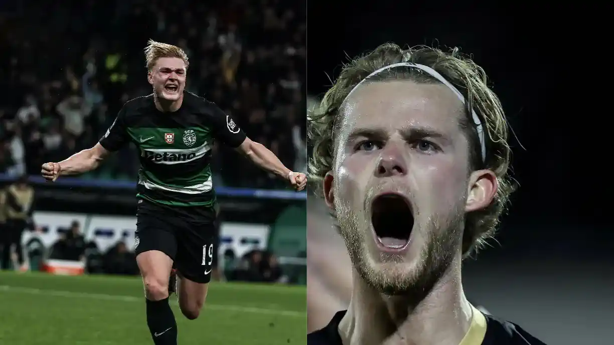 Morten Hjulmand e Conrad Harder foram os únicos jogadores do Sporting no último jogo da Liga dos Campeões sem frio