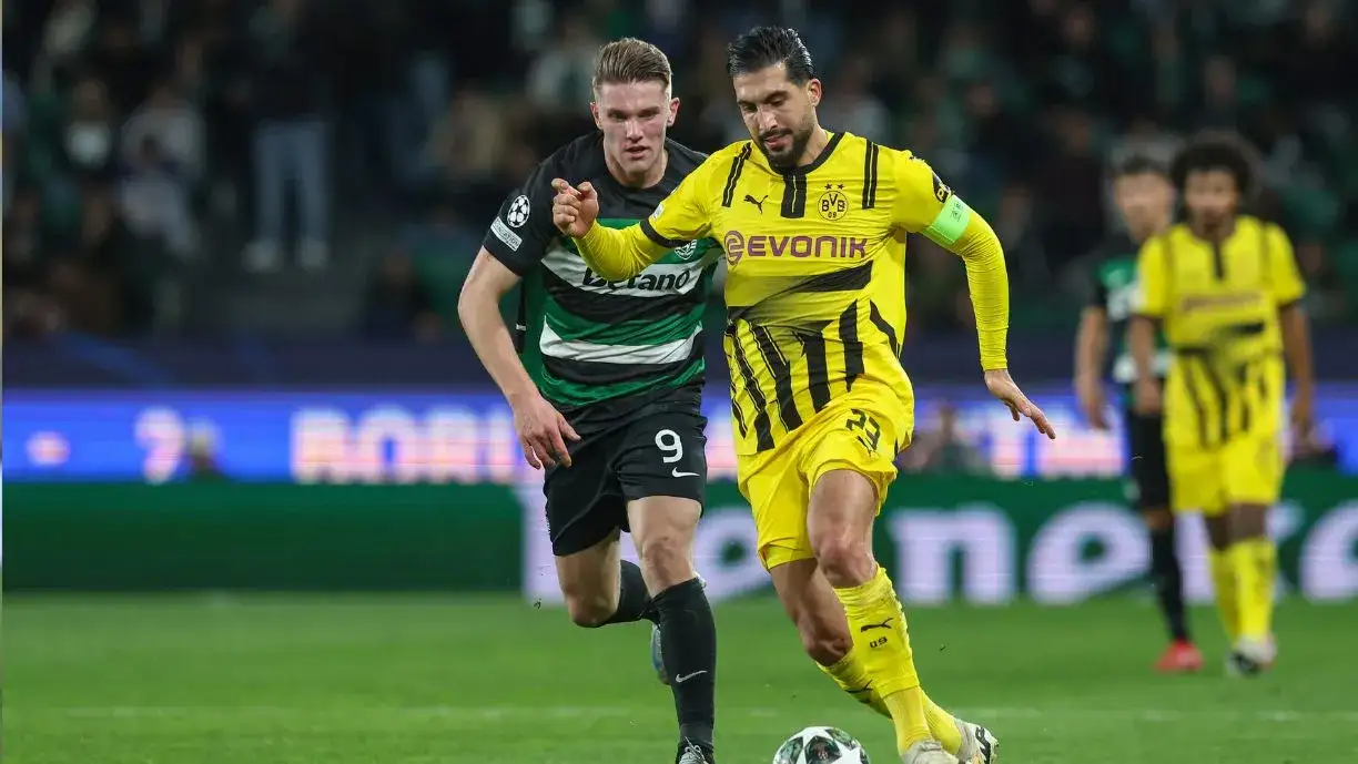 Sporting - Borussia Dortmund contou para a primeira mão dos oitavos de final da Liga dos Campeões. Leões perderam por 3-0