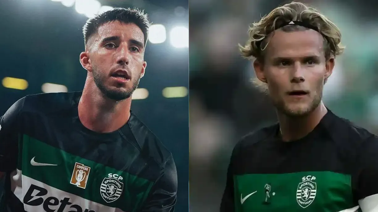 Gonçalo Inácio e Morten Hjulmand regressam ao onze do Sporting diante do Arouca, depois de falharem partida com o Dortmund