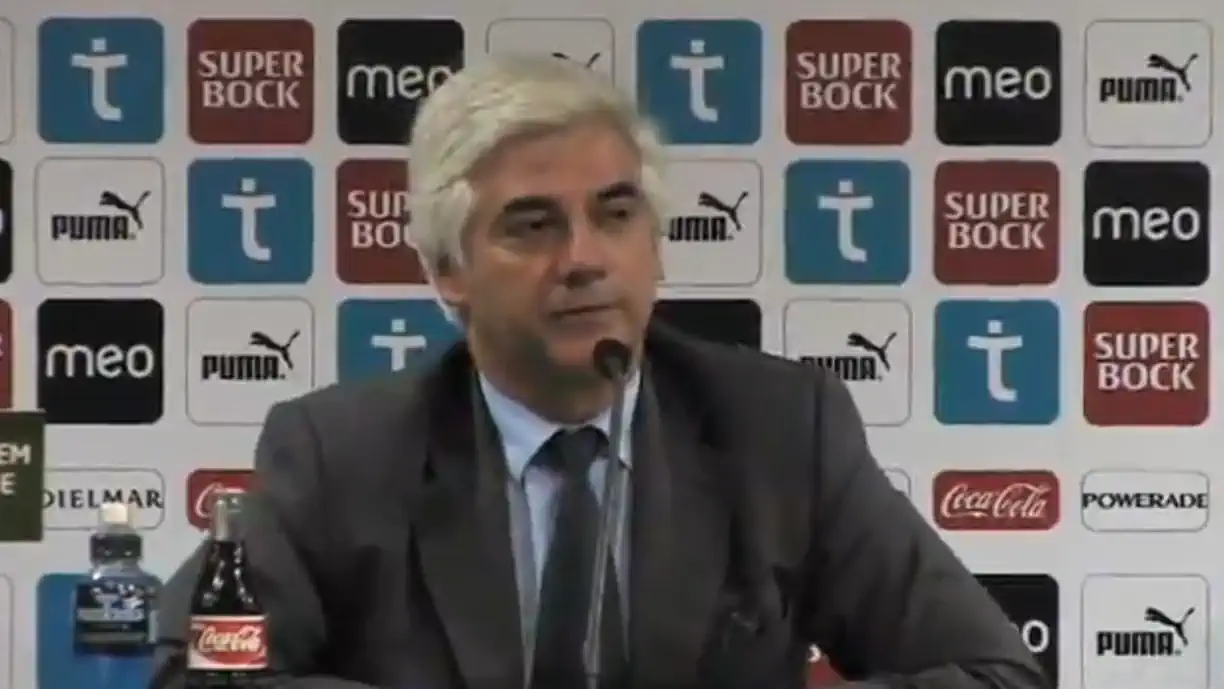 José Eduardo Bettencourt, ex Sporting, foi a grande surpresa na apresentação das listas para a Presidência da FPF. Créditos: TVI/Maisfutebol 