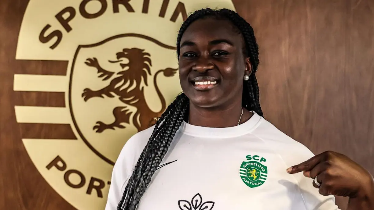 Auriol Dongmo, atleta do Sporting, escreveu mais uma página dourada na história do Clube de Alvalade e do atletismo português