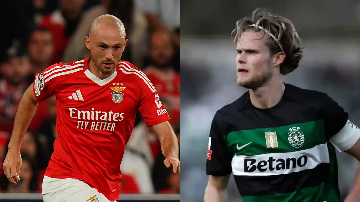 Sporting e Benfica criaram uma mensagem impactante com ajuda de Morten Hjulmand e Fredrik Aursnes, junto com a PSP