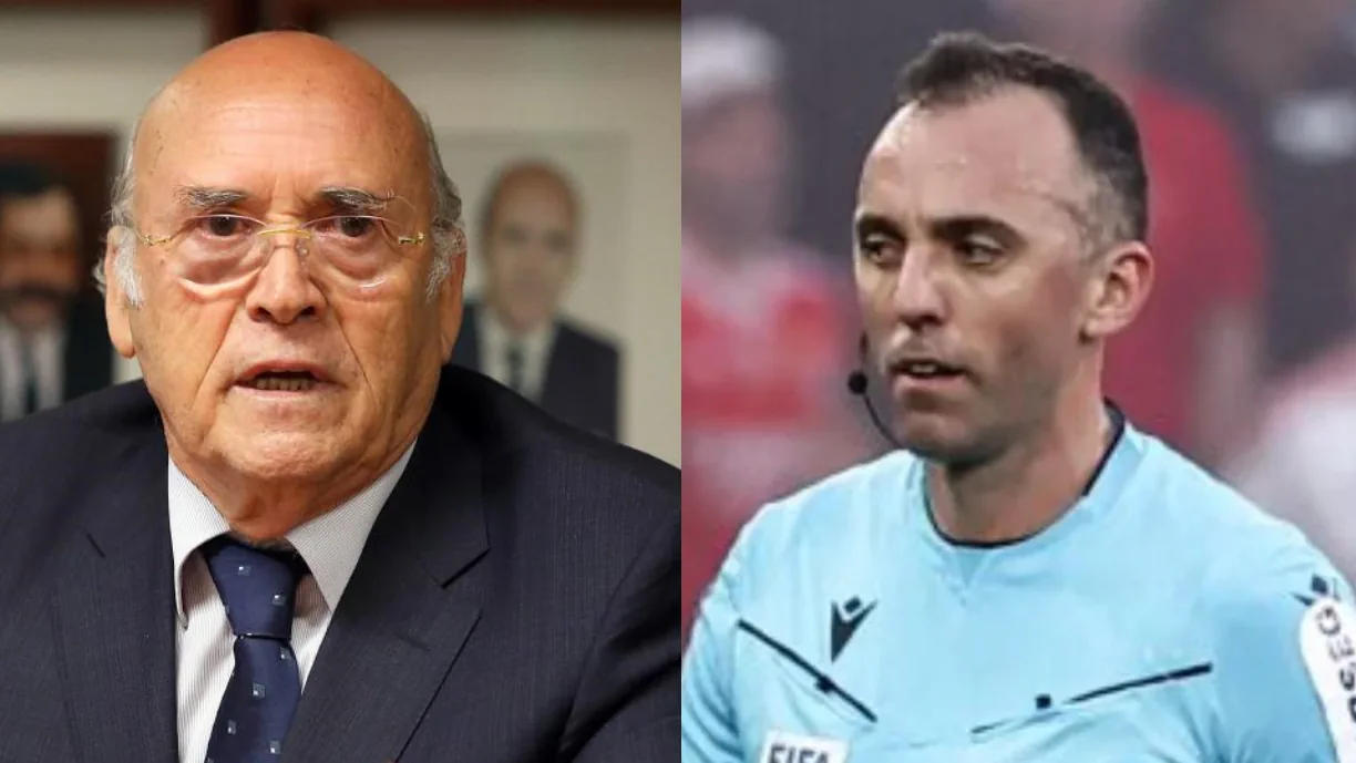 Sousa Cintra entra a pés juntos e ridiculariza arbitragem de João Pinheiro no Benfica - Sporting