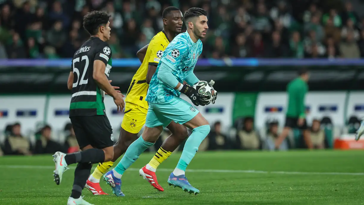 O Sporting foi eliminado da Liga dos Campeões, após um 3-0 na eliminatória frente ao Borussia Dortmund