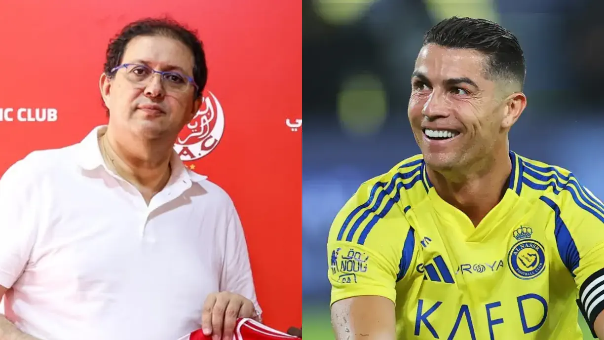 Hicham Ait‑Menna, presidente do Wydad Casablanca, confirmou interesse em contar com Cristiano Ronaldo, ex Sporting, no clube