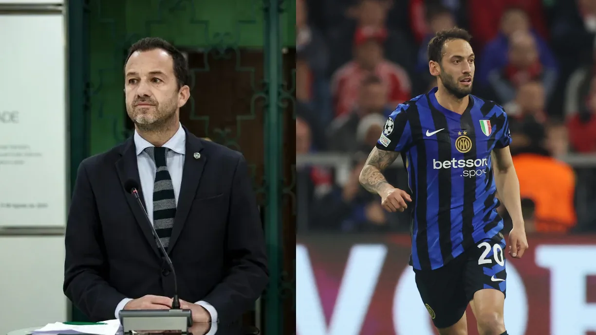 Craque do Sporting surge como uma das alternativas mais bem referenciadas pelo Inter para substituir Hakan Çalhanoglu