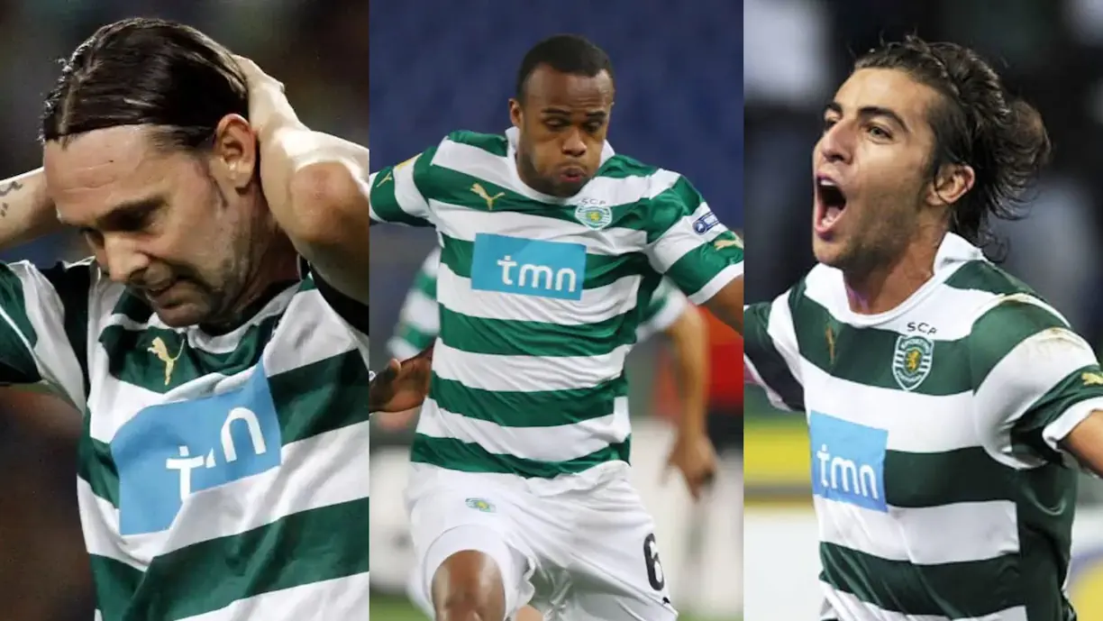 Maniche, Evaldo e André Santos foram dois médios e um defesa que representaram o Sporting, tendo sido apresentados como um trio no mesmo dia