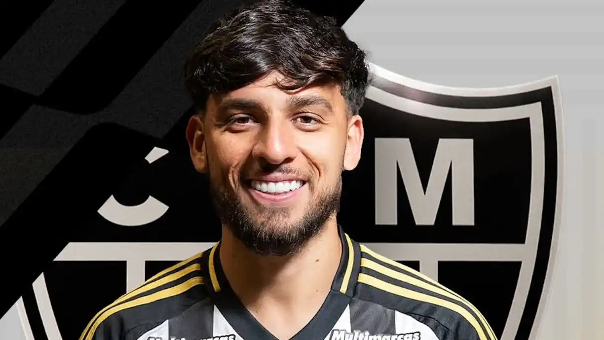 Biel foi apresentado como reforço do Atlético Mineiro, após empréstimo do Sporting, onde não conseguiu vingar