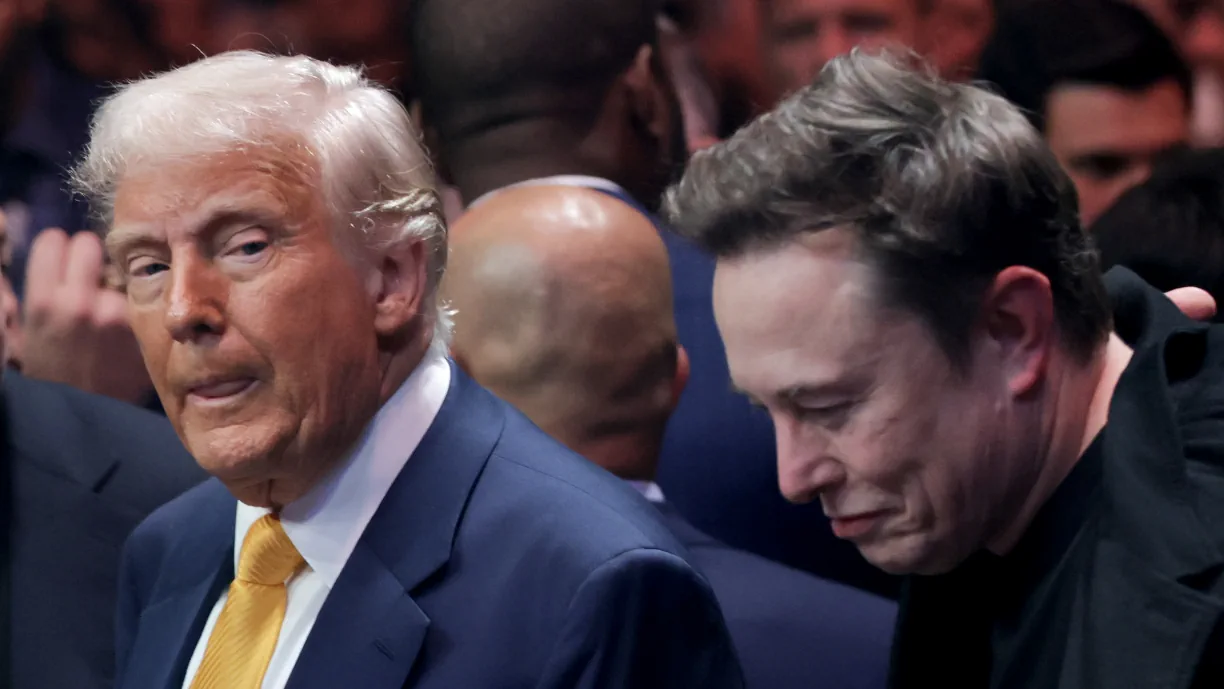 Trump e Musk, que foram muito próximos durante a campanha do republicano e no início do seu segundo mandato presidencial, em guerra aberta