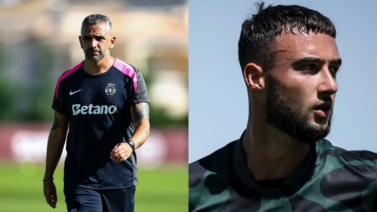 Rui Borges quer adaptar Sporting a um 4x2x3x1 e Zeno Debast tem sido orientado para cumprir a posição de médio no duplo pivô