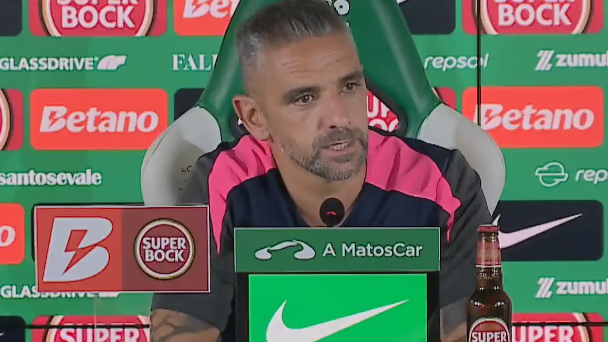 Rui Borges, treinador do Sporting, fez antevisão ao duelo com o Nacional - saiba tudo a que respondeu o técnico