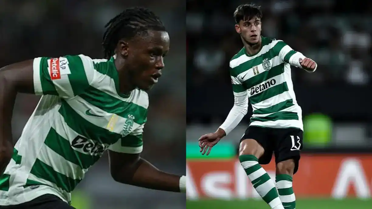 Vagiannidis, internacional pela Grécia, e Geovany Quenda, português formado no Sporting, tem estado em ótimo plano