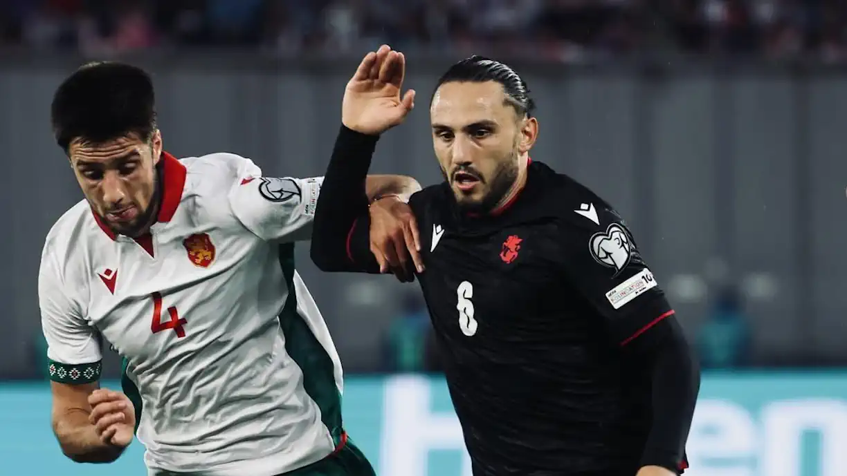 Kochorashvili foi destaque pela seleção da Geórgia e gesto do jogador do Sporting promete ficar viral