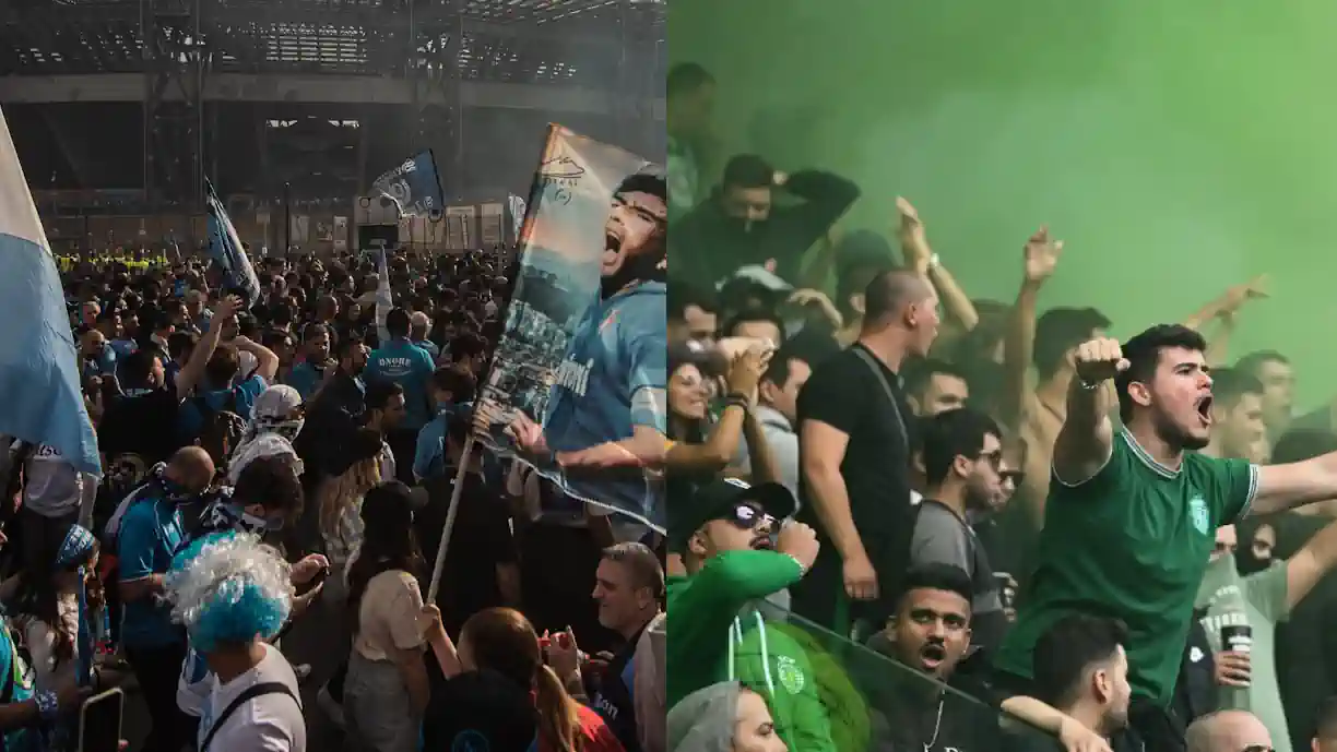 Pancadaria forte antes do início do Napoli - Sporting; Adeptos do Clube de Alvalade foram alvo de uma emboscada