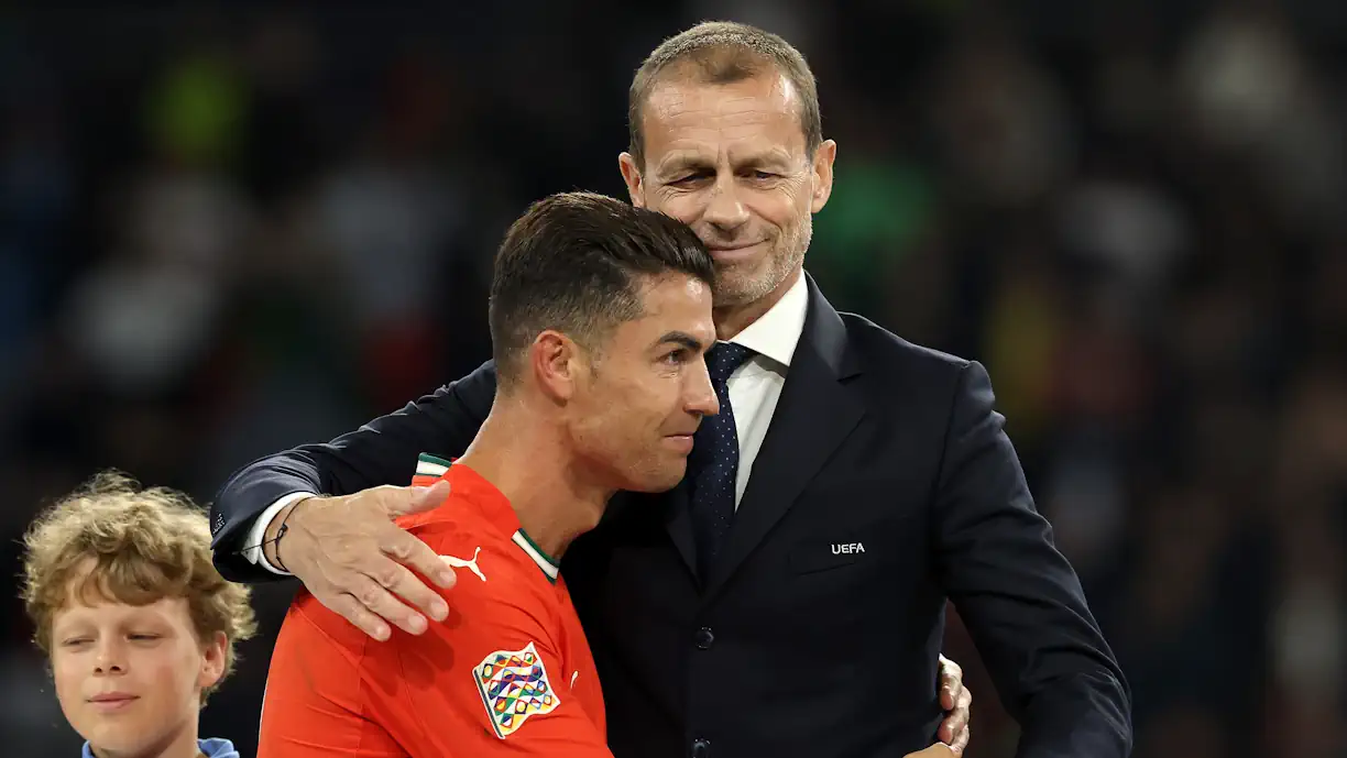 Aleksander Ceferin teceu vários elogios a Cristiano Ronaldo, mas também aos talentos da Seleção Nacional