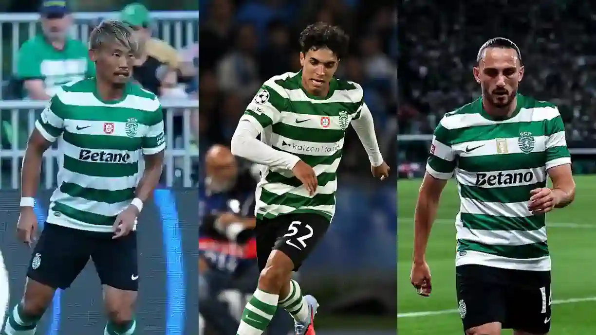 Hidemasa Morita, João Simões ou Giorgi Kochorashvili - um deles será escolhido por Rui Borges para o meio-campo no Sporting - Braga