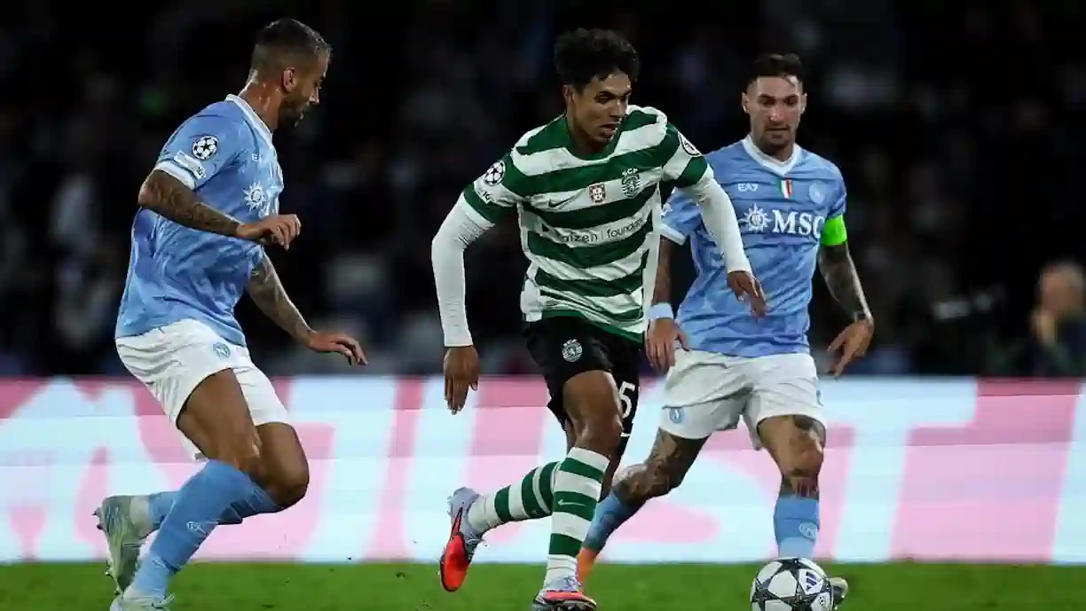 João Simões foi lançado como titular no Nápoles - Sporting e Rui Borges testou  níveis de nervosismo do médio