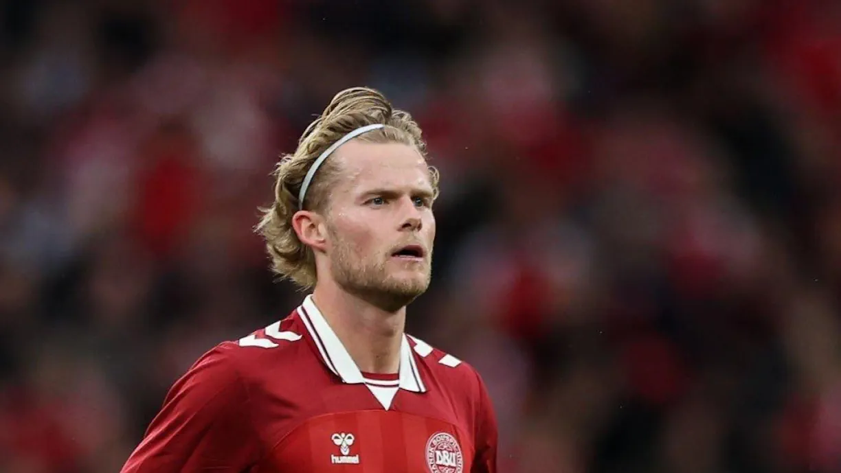 Morten Hjulmand ajudou a Dinamarca a ficar mais perto de se qualificar para o Campeonato do Mundo de 2026, mas médio do Sporting não ficou plenamente satisfeito
