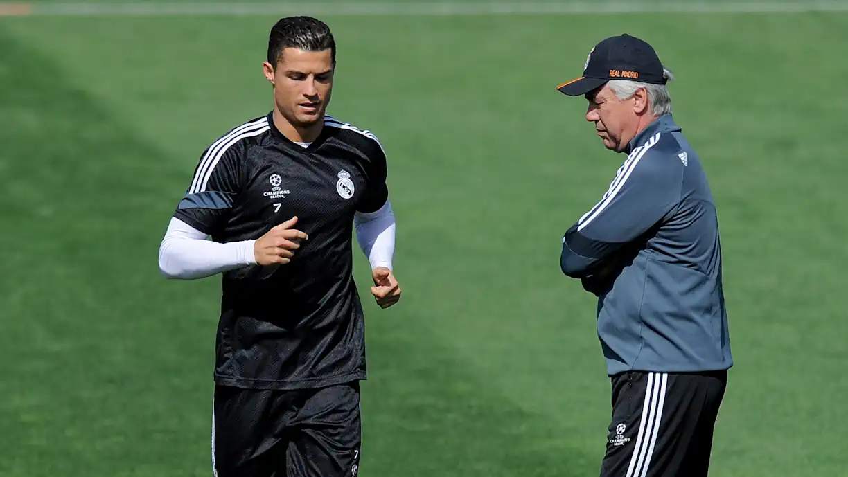 Carlo Ancelotti faz pedido dos grandes a Cristiano Ronaldo