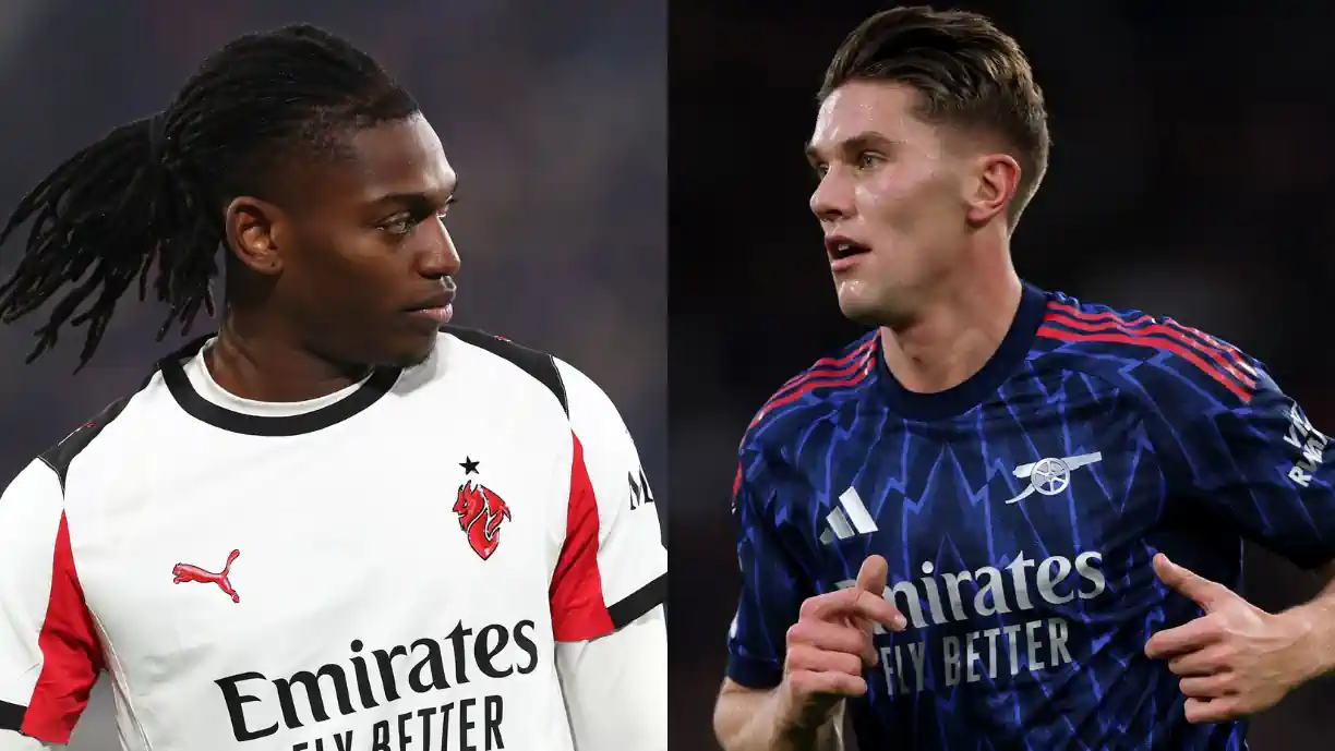 Arsenal pretende juntar Rafael Leão a Viktor Gyokeres e Saka na frente de ataque e Milan já baixou o preço