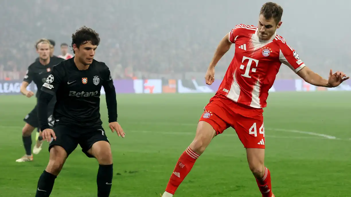 Eduardo Quaresma disputou 80 minutos no Bayern Munique - Sporting, mas acabou por sair completamente esgotado da partida