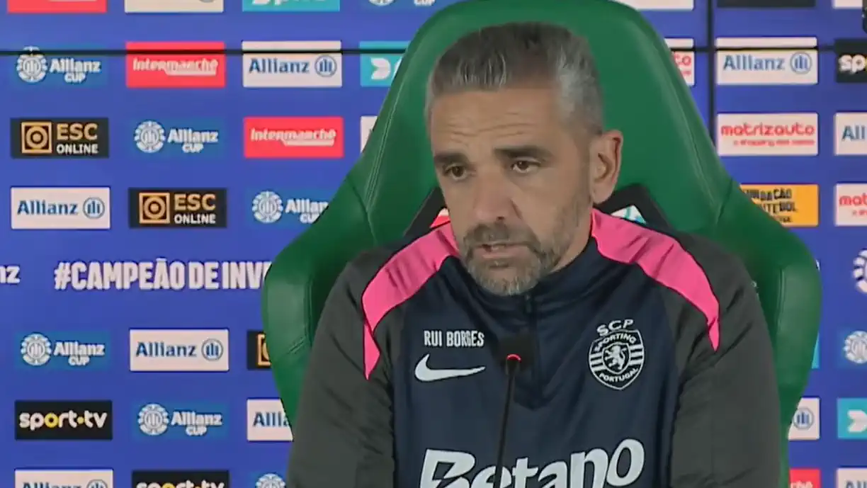 Rui Borges realizou a antevisão ao  Sporting - Vitória SC, na qual abordou o mercado de transferências e o despedimento de Ruben Amorim