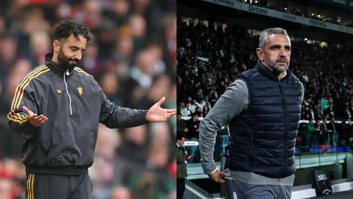 Rui Borges foi questionado sobre a situação de Ruben Amorim, ex Sporting que foi despedido do comando técnico do Manchester United