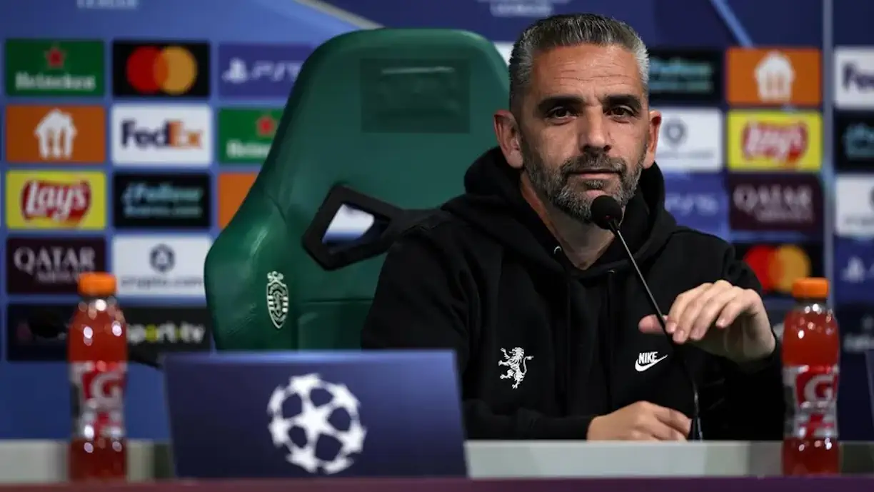 Rui Borges falou aos jornalistas em conferência de imprensa de antevisão ao duelo entre Sporting e PSG, da Liga dos Campeões