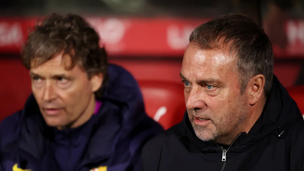 Ex Sporting saiu aos 63' do Girona - Barcelona e Flick acabou o jogo pior do que estragado