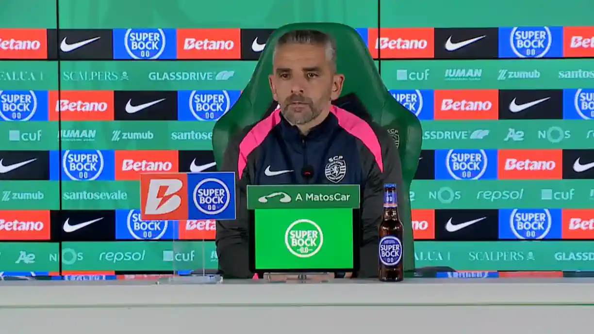 Rui Borges marcou presença na conferência de imprensa de antevisão ao Porto - Sporting e falou sobre o momento de Luis Suárez e a motivação em Alvalade
