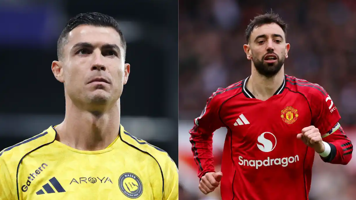 Cristiano Ronaldo vê recorde no Man United ser igualado por Bruno Fernandes