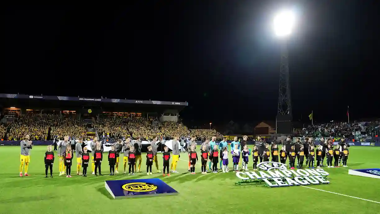 Gonçalo Inácio assumiu as dificuldades e apontou os principais problemas que marcaram a exibição do Sporting. Fotografia de Martin Ole Wold/Getty Images