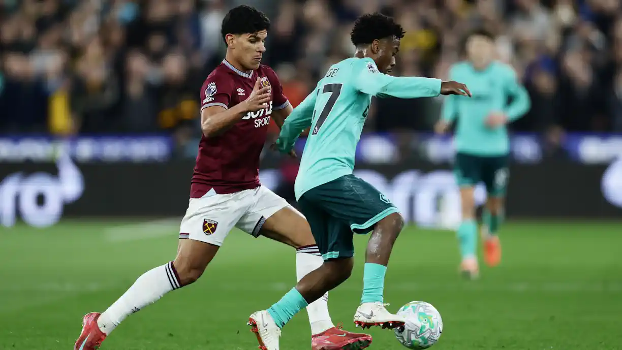 O West Ham, juntamente com a ajuda de Mateus Fernandes, goleou o Wolves por 4-0 esta sexta-feira, em jogo da 32.ª jornada da Premier League