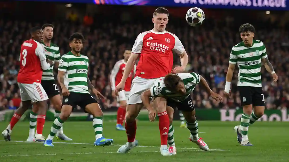 Apesar da eliminação do Sporting nos quartos de final da Liga dos Campeões, Maxi Araújo foi uma das grandes figuras da equipa