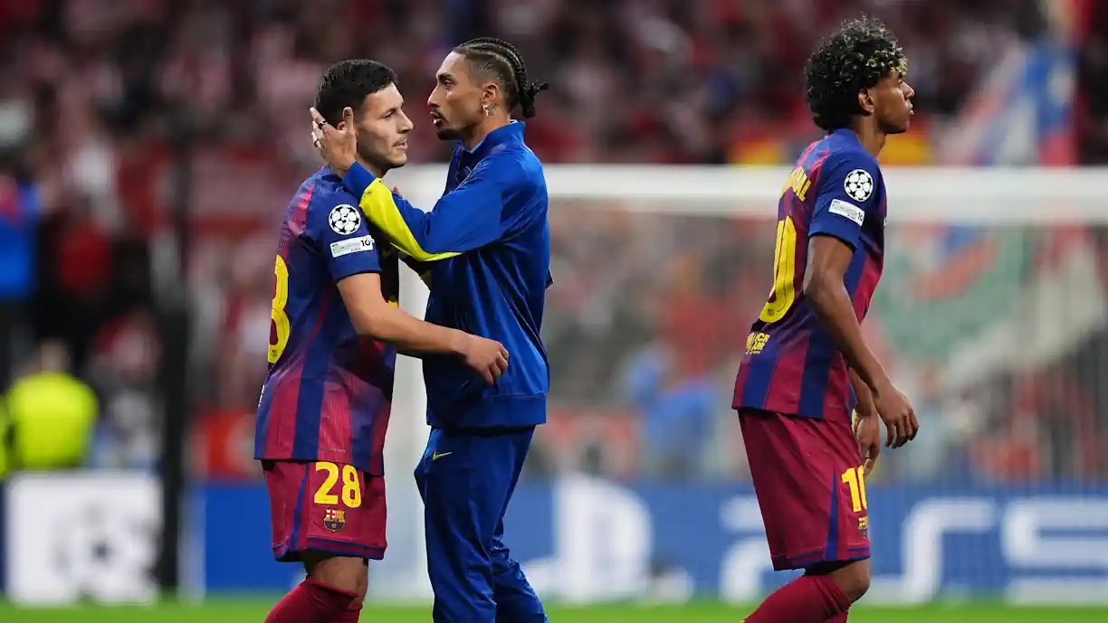 Raphinha ficou furioso com eliminação do Barcelona; Ex Sporting arrisca ser castigado pela UEFA